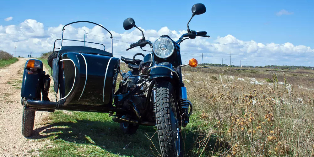 sidecar in countryside