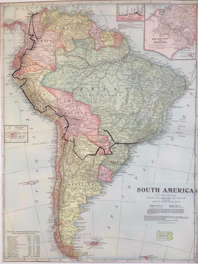Hugo Damiens en Amérique du Sud
