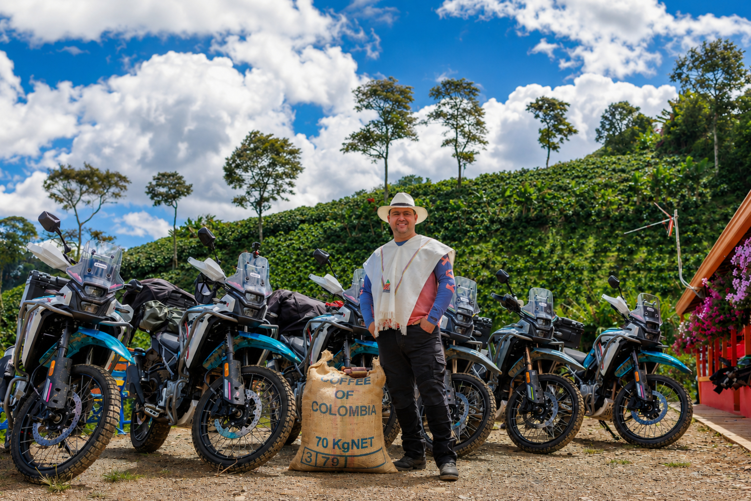 voyage moto colombie CF moto 400